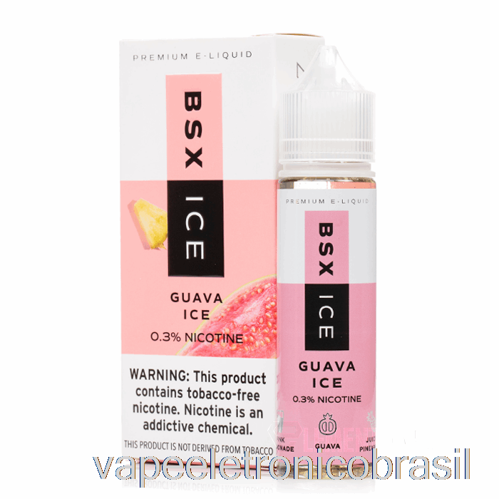 Vape Recarregável Goiaba Ice - Bsx Ice - 60ml 0mg